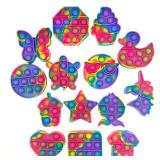 14 Pack Pop Fidget Sensory Toys Party Favors for Kids 4-8 8-12 Year Boys Girls Mini Fidget Toy Bulk Bubbles Popper for Easter Goodie Bag Stuffers Stress Toy for Birthday Classroom Prizes Toddler Toys