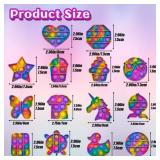 14 Pack Pop Fidget Sensory Toys Party Favors for Kids 4-8 8-12 Year Boys Girls Mini Fidget Toy Bulk Bubbles Popper for Easter Goodie Bag Stuffers Stress Toy for Birthday Classroom Prizes Toddler Toys