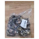 A 40 PCS Cow Bells, Grazing Copper Bells, Metal Cow Bells with Crisp Sound, Loud Animal Copper Bronze Bells, Vintage Grazing Bells for Cow Horse Sheep, 2 Colors