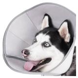 BARKLESS Dog Cone, Soft Cone for Dogs After Surgery to Stop Licking, Alternative to Recovery Collar for Large Breeds, Adjustable Elizabethan Collar for Neutering and Wound Care