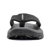GUBARUN Mens Sport Flip Flops Comfort Casual Thong Sandals Outdoor81Grey Black12