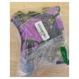 PHOEPET Reflective Dog Harness Large Breed Adjustable No Pull Vest with Handle 2 Metal Rings 3 Buckles [Easy to Put on & Take Off](L, Purple)