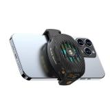 Black Shark Phone Cooler for Gaming FunCooler 4, Wired Mobile Phone Cooling Fan Lightweight Quiet with RGB Light, Cellphone Radiator for 2.67-3.45 inches iPhone/Android, Retaining Bolt