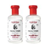 Thayers Alcohol-Free, Hydrating Rose Petal Witch Hazel Facial Toner with Aloe Vera Formula, Vegan, Dermatologist Tested and Recommended, 8.5 Oz (Pack of 2)