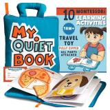 My Quiet Book - Toddler Travel Car Plane Airplane - No Parts to Get Lost - Activity Montessori Board Book, Travel Toys for Toddlers 1-3, Gifts for 1 2 3 4 Year Old Girl, Birthday Gifts Toys Age 2-4