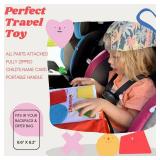 My Quiet Book - Toddler Travel Car Plane Airplane - No Parts to Get Lost - Activity Montessori Board Book, Travel Toys for Toddlers 1-3, Gifts for 1 2 3 4 Year Old Girl, Birthday Gifts Toys Age 2-4