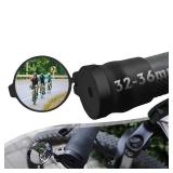 Arkham Bicycle Mirror for Handlebars, Mini Rear View Mirror Foldable Rubber Mounting Sleeve for Handlebars, Handlebar End Mirror 360Â° Rotating Universal Bicycle Mirror for Mountain Bike Handlebar