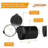 Arkham Bicycle Mirror for Handlebars, Mini Rear View Mirror Foldable Rubber Mounting Sleeve for Handlebars, Handlebar End Mirror 360Â° Rotating Universal Bicycle Mirror for Mountain Bike Handlebar