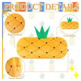 Chivertion 16 Pcs Cute Cartoon Pencil Cases Bulk Zipper Animal and Fruit Plush Pencil Pouch Boxes Japanses Kawaii Stationery Bag