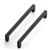 Ravinte 20 Pack Solid 5 Inch Center to Center Slim Square Bar Drawer Handles Kitchen Cabinet Handles Oil-Rubbed Bronze Drawer Pulls Kitchen Cabinet Hardware Pulls