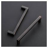 Ravinte 20 Pack Solid 5 Inch Center to Center Slim Square Bar Drawer Handles Kitchen Cabinet Handles Oil-Rubbed Bronze Drawer Pulls Kitchen Cabinet Hardware Pulls