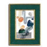 euwazram Suede 5x7 Frame - Single Frame, Christmas Elegant Green 5 x 7 Poster Frame, 5x7 Picture Frame for Artwork Puzzles Photos and Movie Posters