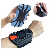 Wristband Phone Holder for Running,Phone Wrist Strap 360Â° Rotation & Detachable - Compatible with iPhone 16/15/13/XR, for Samsung and More - Fits 4