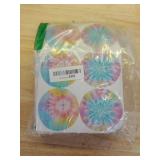 Outego Tie Dye Party Favor Bags â 24 Pcs Pastel Gift Bags with 4 Designs, Paper Goodie for Birthday Party, Hippie Theme Decorations and Supplies