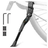 TOPCABIN Bike Kickstand Adjustable Aluminium Alloy Bicycle Kickstand Bike Side Kickstand Fit for 22\" 24\" 26\" 28\" Mountain Bike Road Bike/BMX/MTB (Black for 22-24-26-27-28 inch bike)