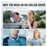 Neck Cooling Tube with Cover - Cooling Wrap with Reusable & Drip-Free Cover for Hot Weather, Gentle Cooling Relief, No More Condensation or Frostbite, Perfect for Indoor & Outdoor Use (1 Pcs-Blue)