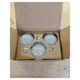 MAXvolador E12 LED 60W Equivalent Daylight White 5000K Ceiling Fan Bulbs, 600LM CRI 85+ Small Base Candelabra Bulbs, 6W Non-Dimmable, Pack of 6