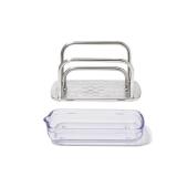 OXO Good Grips Stainless Steel Sponge Holder,Black
