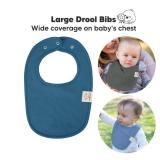 8-Pack Organic Baby Bibs for Boys, Girls - Soft Cotton Drooling and Teething Bibs for Baby Girl & Boy, Extra Absorbent, Easy To Clean & Put On for Toddler, Newborn, Infant 0-24 Months (Cruise)