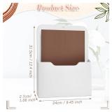 Epakh 6 Pack Magnetic File Holder Back to School Supplies Magnetic Paper Organizer Wall Mounted Mail Magazine Storage Pockets for Refrigerator, Whiteboard, Office, Classroom(White)