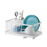 YAMAZAKI Alloy Steel home 2875 Wire Dish Drainer Rack, One Size, White