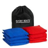 Cornhole Bags Set of 8 Regulation Weight & Size Includes Carry Case