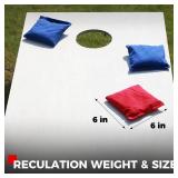 Cornhole Bags Set of 8 Regulation Weight & Size Includes Carry Case
