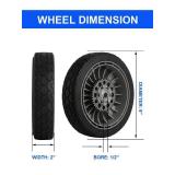 Replacement Lawn Mower Rear Drive Wheels for 42710-VH7-010ZA 42710-VH7-000ZA - 9\" Tires Assebmly Compatible with Honda HRR216 HRX217 Propelled Mower (Set of 2)