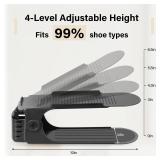 ZNCMRR 20 Pack Shoe Slots Organizer 4 Adjustable Stacker for a Pair of Shoes Double Layer Holder Rack 50% Shoe Space Saver Rack Storage for Closet