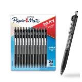 Paper Mate InkJoy 300RT Retractable Ballpoint Pens, Medium Point (1.0mm), Black, 24 Count