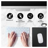 JEDIA Mouse Pad, Silver Hard Metal Aluminum Mouse Pad, Premium Dual-Side Waterproof Fast and Accurate Control Mousepad for Office, Home and Gaming, Small Size, 9\"Ã7\"