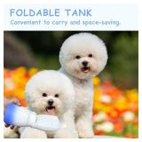 MITOCAPY Outdoor Dog Water Bottle Portable,Food Grade Plastic Travel Water Bowl for Dogs,Dog Water Bowl Dispenser for Puppies Small Medium Large Dogs,Pet Accessories for Walking Hiking,Dog Gifts