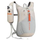BECOJADDE 20L Small Hiking Backpack for Men Women Foldable Packable Back Pack Ultralight Hiking Daypack for Travel Camping Outdoor, Beige