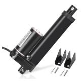 DC HOUSE 1000N High Speed 14mm/s Black Actuator Motor 4 Inch 4\" Stroke Linear Actuator DC12V with Mounting Brackets (Not Include Wiress Remote Controller) (Used)