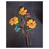 Decorative Metal Sunflower and Butterfly Wall Art