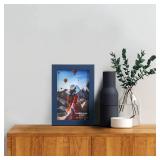 ELSKER&HOME 4x6 Picture Frame - Navy Blue Sturdy Wood Composite Photo Frame - Semi-tempered Glass - Includes Hanging Hardware and Desktop Easel (6 Pack)