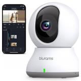 blurams Indoor Camera 2K, Cameras for Home Security 5GHz, 360Â° Pet Camera w/Motion Tracking, Phone App, 2-Way Audio, IR Night Vision, Siren, Works with Alexa & Google Assistant