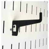 Wall Control 2-7/8in Long Reach Hook Pack - Slotted Metal Pegboard Hooks Pegboard and Slotted Tool Board - Black