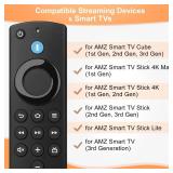 Replacement Remote Control for AMZ Smart TV 3rd Gen, TVs Stick(2nd gen/3rd gen/4K/4K Max/Lite) TV Cube, for Insignia-Pioneer Smart TV
