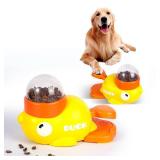 2-in-1 Interactive Dog Puzzle Toy, Slow Feeder, Safe and Durable Dog Food Treat Feeding Dispenser for Small & Medium Dogs, Promotes IQ Training and Entertainment Reduces Bloating Anti-Gulping