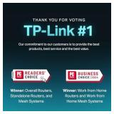 TP-Link AX1800 WiFi 6 Router V4 (Archer AX21) â Dual Band Wireless Internet, Gigabit, Easy Mesh, Works with Alexa - A Certified for Humans Device, Free Expert Support