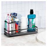 Toothbrush Holders with Water Absorbing Diatomite for Bathrooms, Electric Tooth Brush Toothpaste Holder, Kitchen Countertop Sink Caddy Sponge Organizers and Storage, Stone Drying