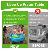 CyLiane 2025 Newly Upgraded Water Table Pump Toys for Kids, Fun Swimming Pool Toys for Kids, 2 Way Pump Water Table for Toddlers 2+, Play Water Table Accessories