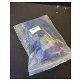 ANOGOL Hair Cap+Stocking Wig with Bangs and Bun for Women Stocking Cosplay Blue Wigs Blue Pink Hair Bun Updo Wigs Blue and Pink Anime Wig Halloween Party