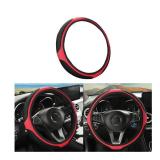 LoyaForba Car Steering Wheel Cover, Universal 14.5-15 Inch, Soft Anti-Slip Neoprene Protector for Steering Wheel, Breathable Odorless and Elastic Stretch, Car Accessory for SUV, Van, Truck (Red)