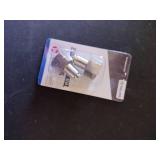 TAILONZ PNEUMATIC Copper Nickel Plating Female Straight 1/4 Inch Tube OD x 3/8 Inch NPT Thread Push to Connect Fittings PCF-1/4-N3(Pack of 2)