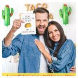 Funny Birthday Card For Men, Husband Gift Birthday Decorations for Him Boyfriend Partner, Humorous Bday Card with Envelope, Romantic Greeting Bday Gift, Anniversary Note, Taco Lover, Include Sticker 2