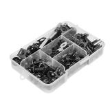 AICEL 177 Pcs Motorcycle Fairing Bolt Kit, Colorful Fasteners Bolts Nut Clips Set, M5 M6 Aluminum Motorcycle Windscreen Screws, Fixing Sportbike Bolts Fairing for Most Motorcycle
