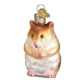 Old World Christmas Animal Collection Glass Blown Ornaments for Christmas Tree Hamster