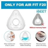 4PCS Replacement Cushion for Airfit F20 (S) w/4PCS Mask Liners for Reliable Seal & Extra Comfort, IBEET Replacement Supplies for Airfit F20, Small